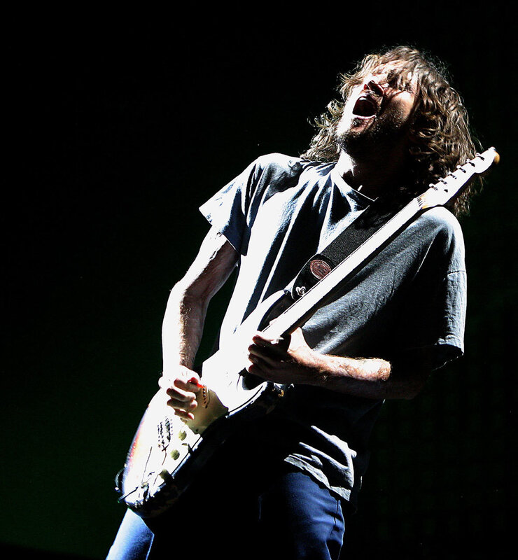 Man Playing Guitar — Black, Dramatic, Night, Photograph, Concert