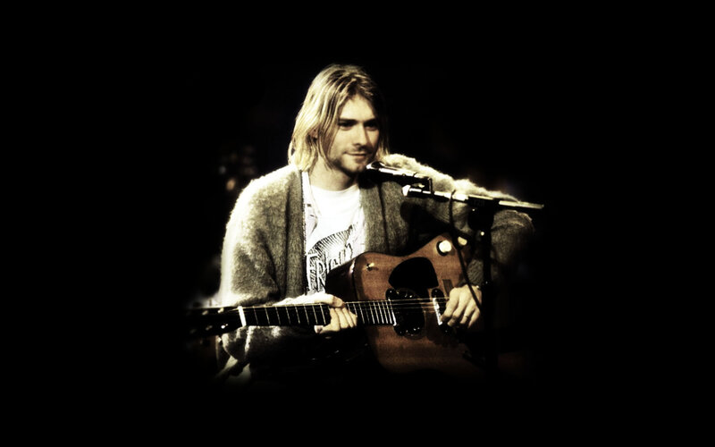 Man Playing Guitar — Black, Dramatic, Night, Photograph, Microphone, Cardigan