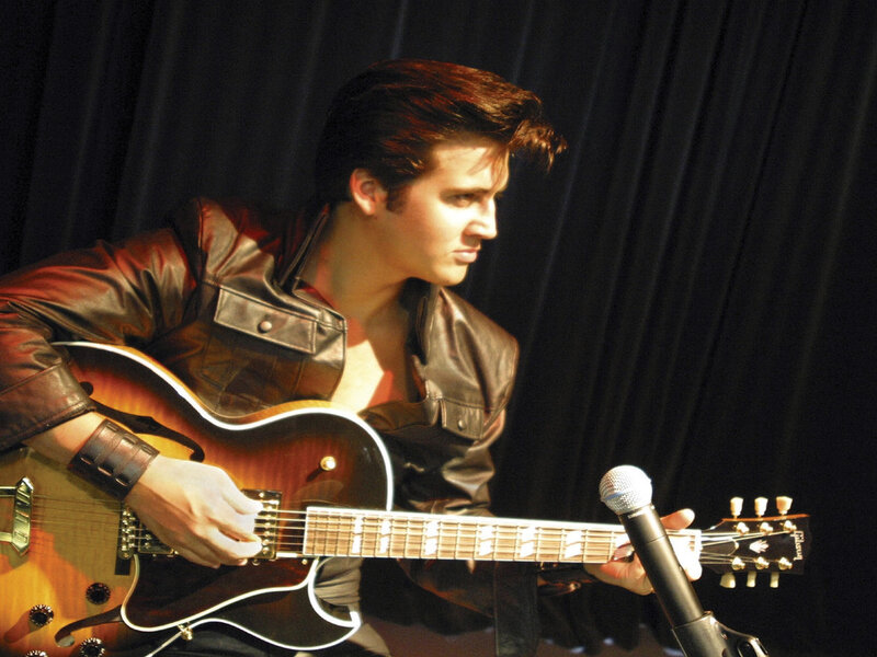 Man Playing Guitar — Black, Dramatic, Photograph