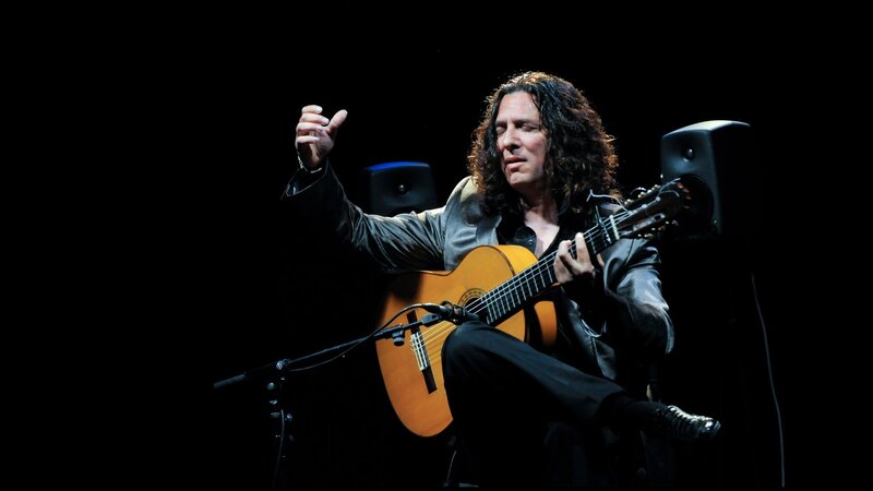 Man Playing Guitar — Black, Focused, Night, Photograph, Speaker