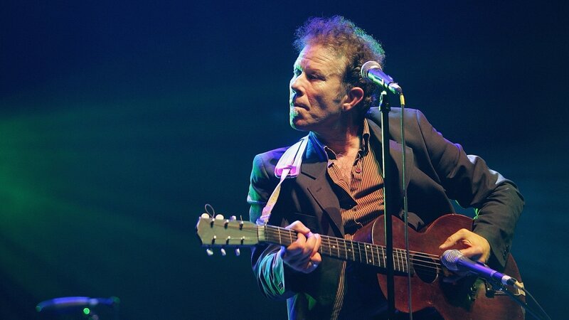 Man Playing Guitar — Blue, Dramatic, Night, Photograph, Microphone, Stage
