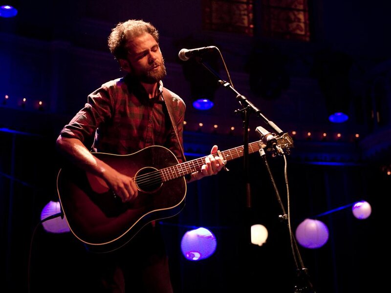 Man Playing Guitar — Blue, Intimate