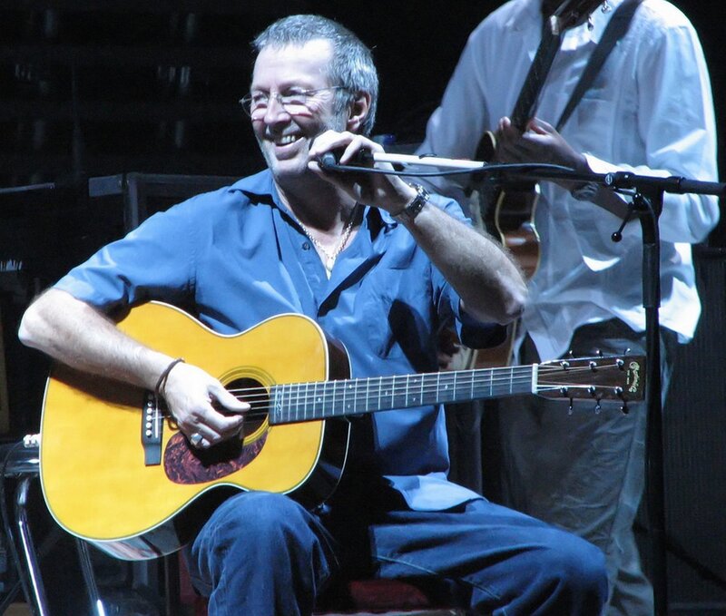 Man Playing Guitar — Blue, Lively