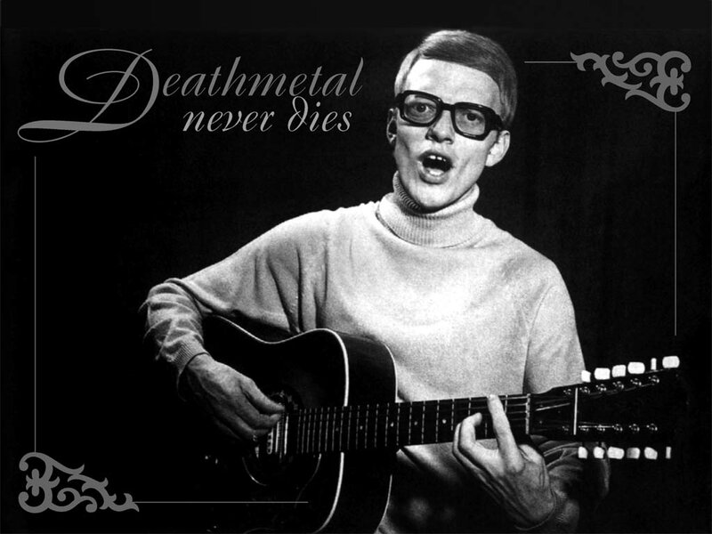 Man playing guitar with text