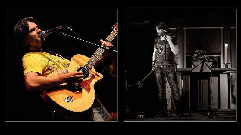 Man Playing Guitar — Yellow