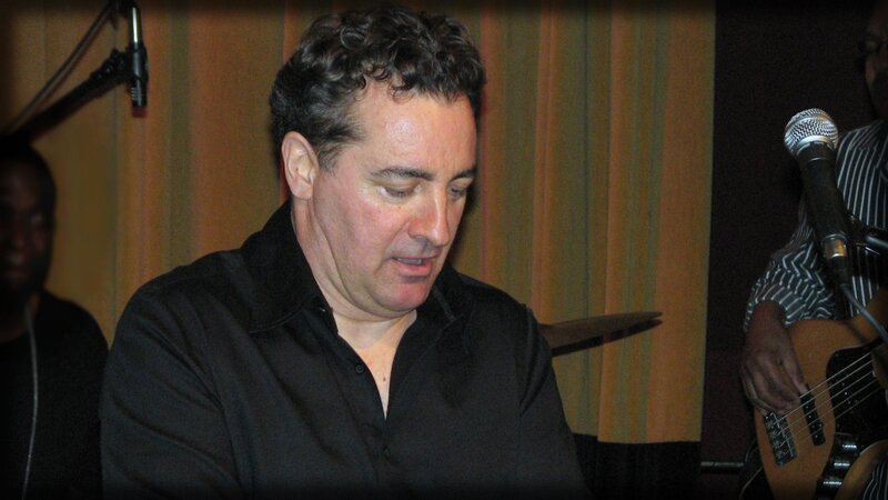 Man Playing Keyboard — Black