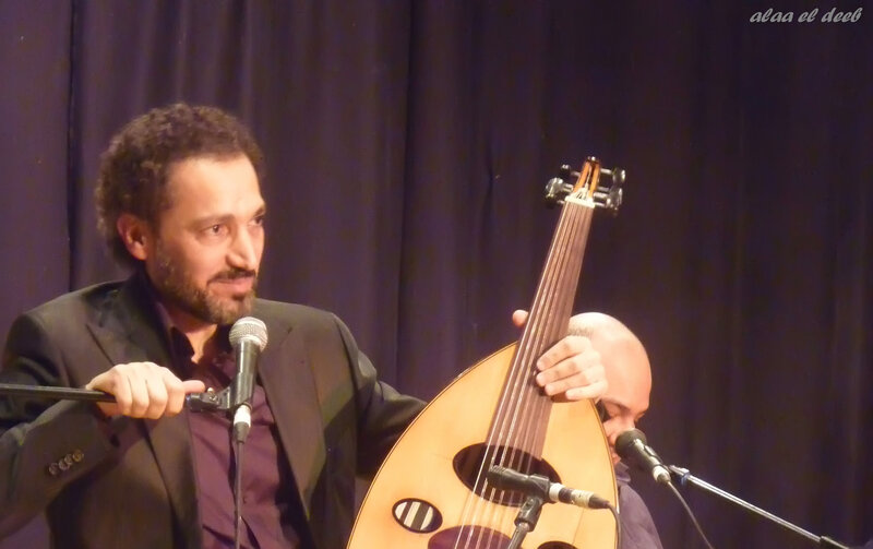 Man Playing Oud Instrument — Black