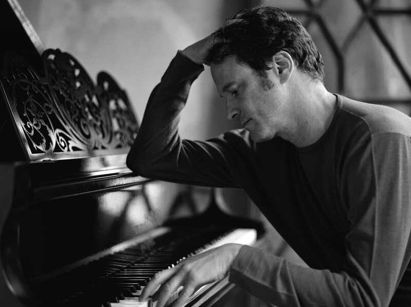 Man Playing Piano — Black, Contemplative, Photograph