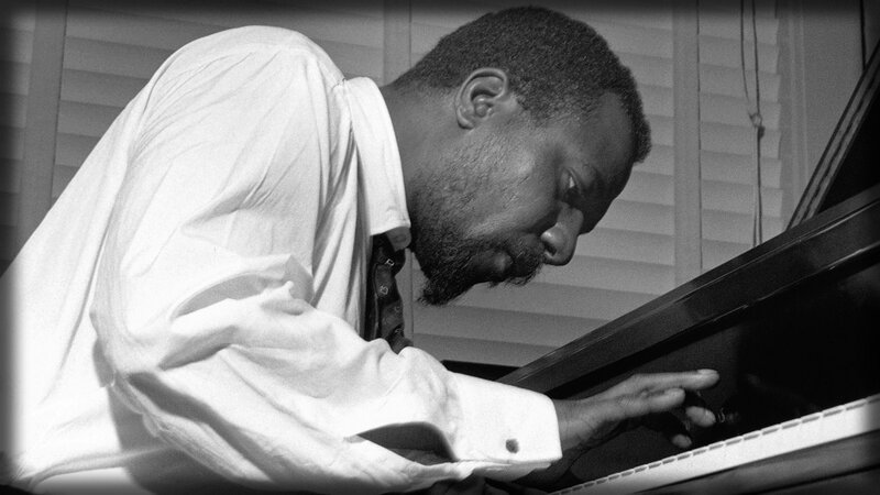 Man Playing Piano — Black, Focused, Photograph