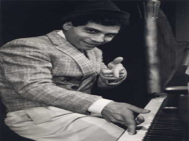 Man Playing Piano — Black, Playful
