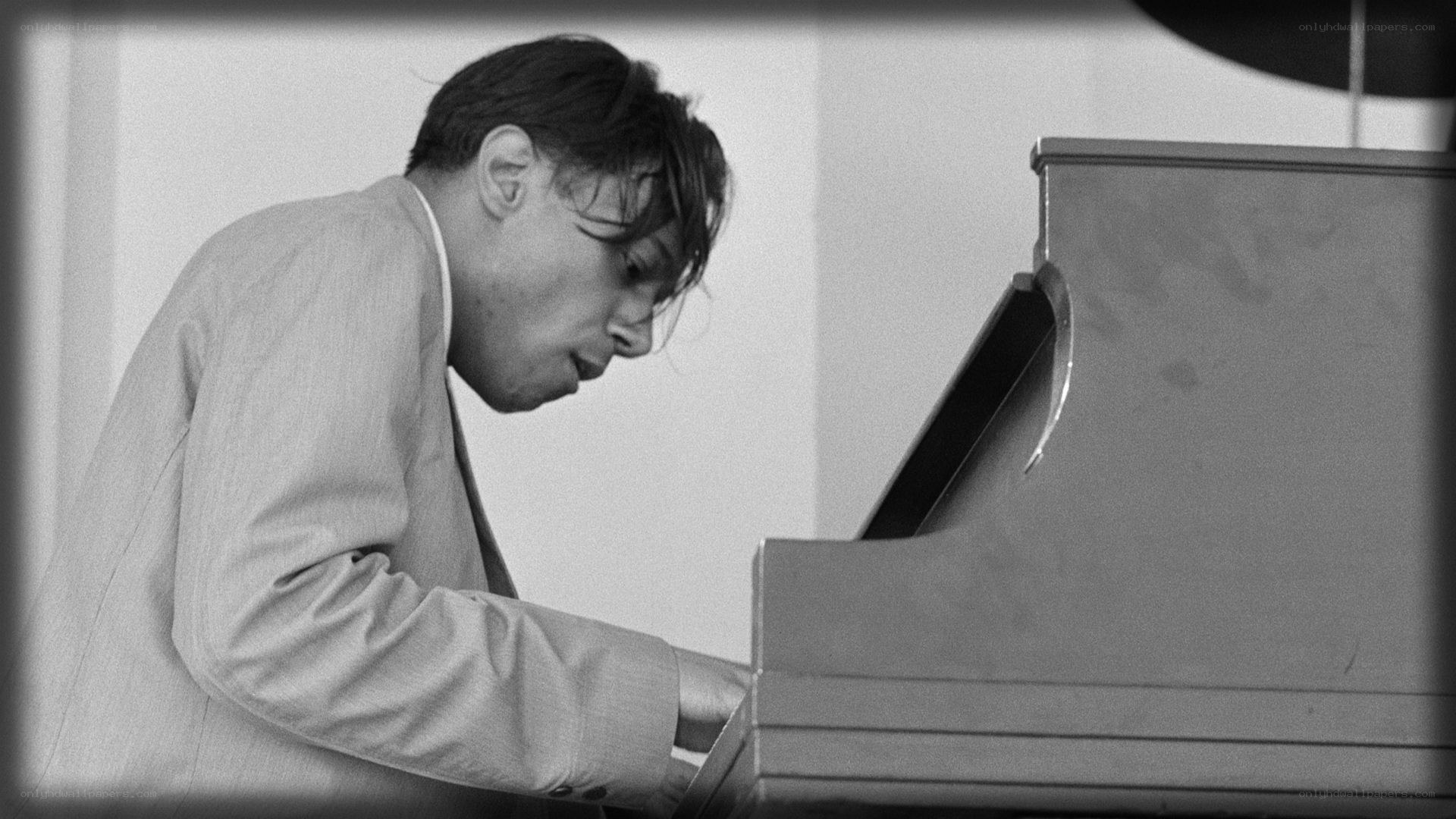 man playing piano