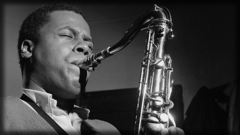 Man Playing Saxophone — Black, Focused, Photograph
