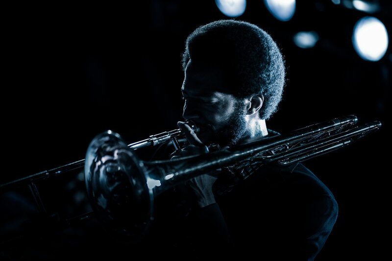 Man Playing Trombone