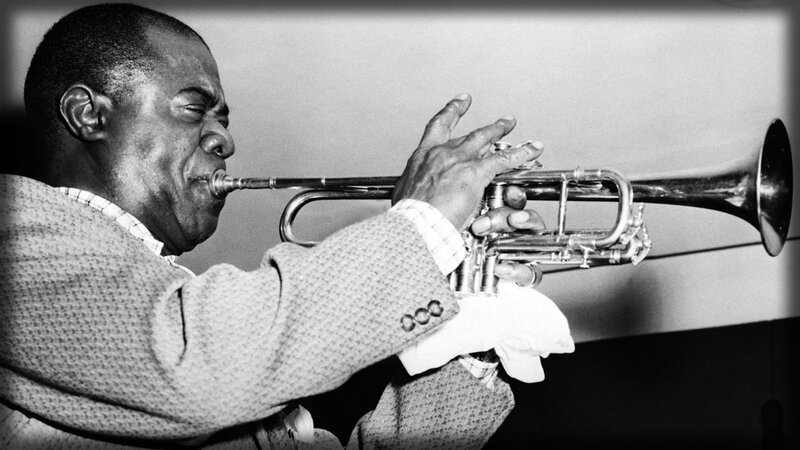 Man Playing Trumpet — Black, Focused, Photograph, Suit Jacket