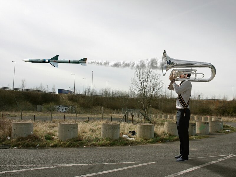 Man Playing Tuba