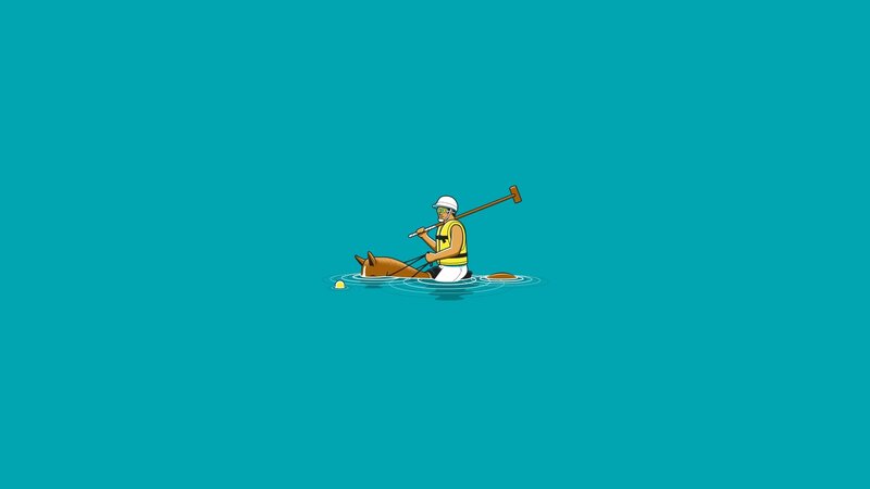 man playing water polo