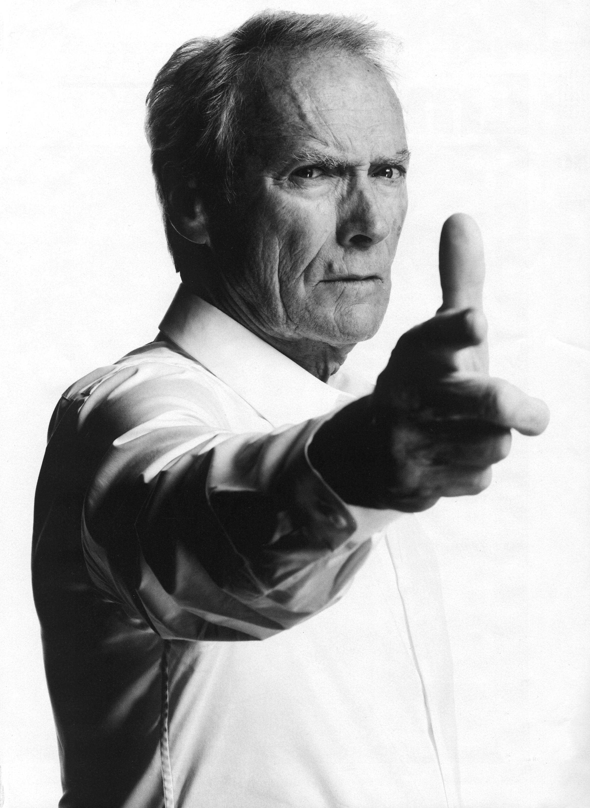 man pointing finger