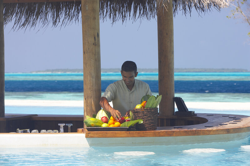 Man Preparing Fruit
