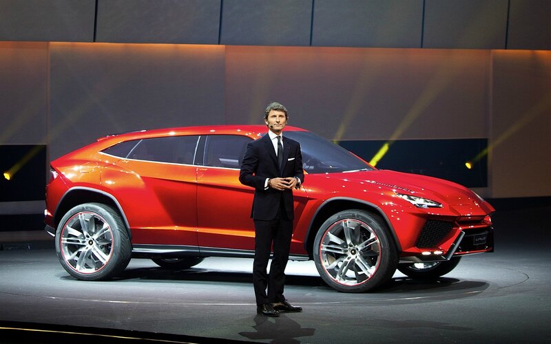 Man Presenting Car — Red