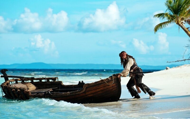 Man Pulling Boat