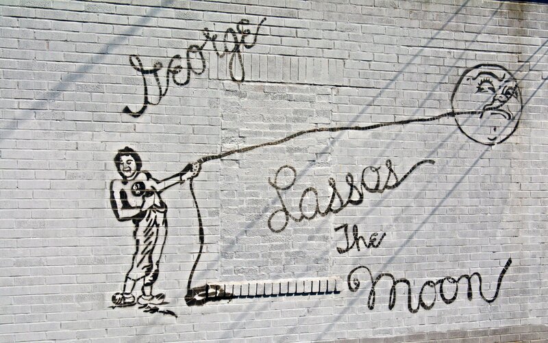 Man Pulling Moon — White