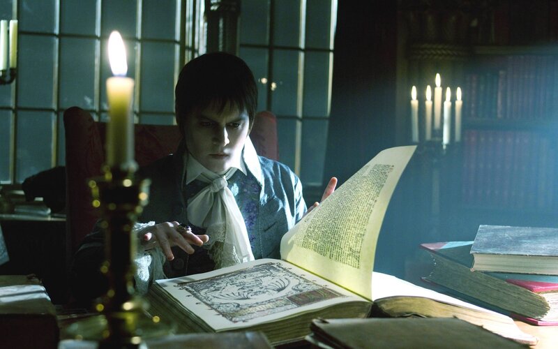 Man Reading Book — Black, Dramatic, Night