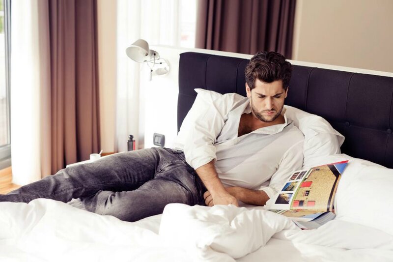 Man Reading Magazine