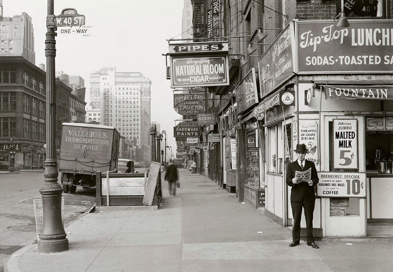 Man Reading Newspaper — Black