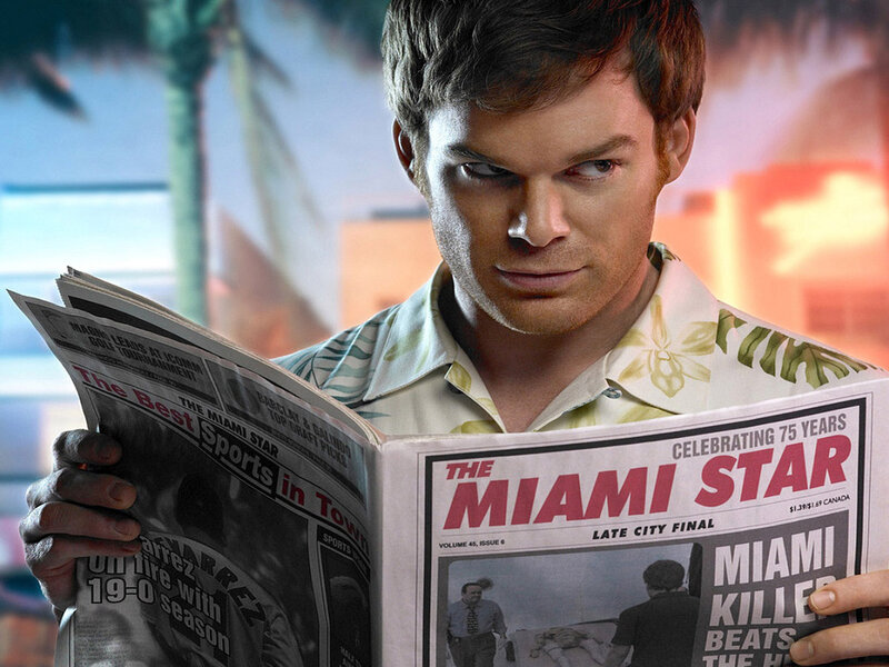 Man Reading Newspaper — White