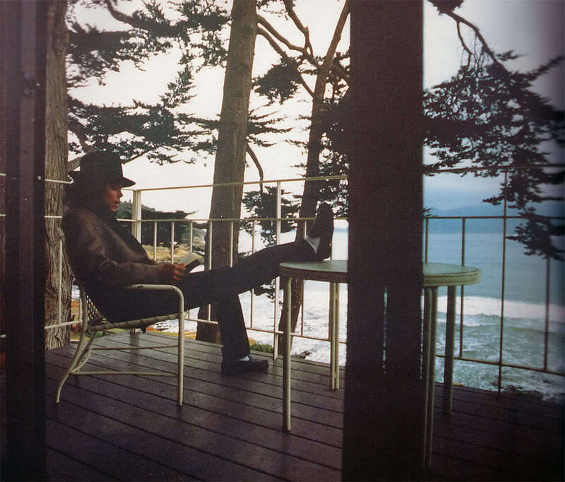 Man Reading on Deck