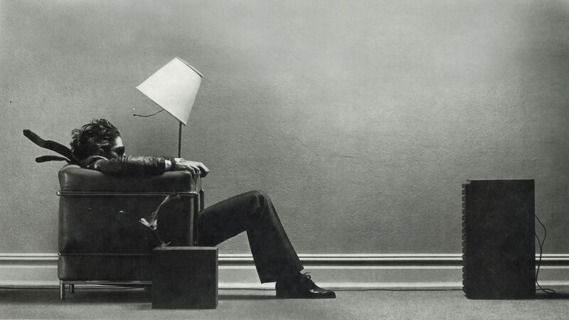 Man resting in a chair