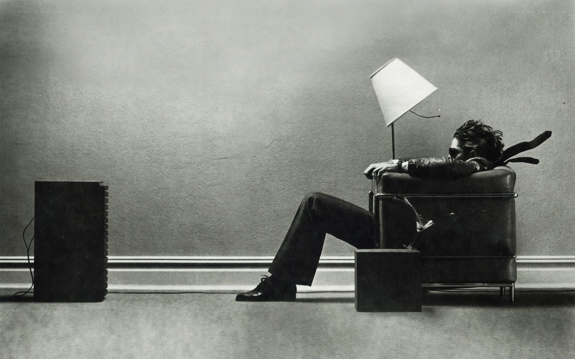 Man resting in a chair