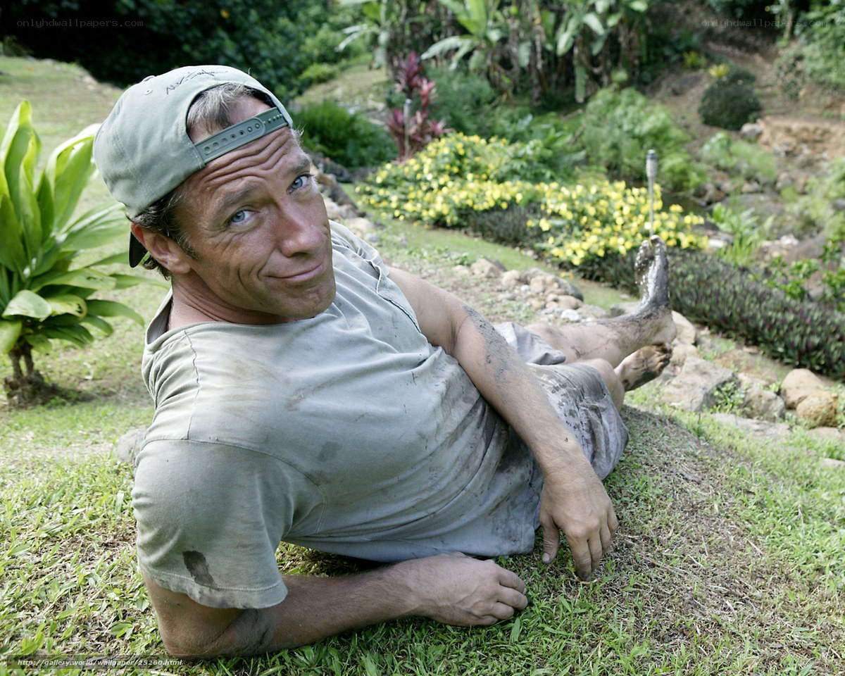 man resting in garden
