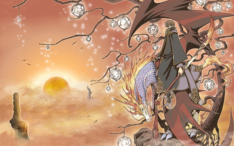 Man Riding a Dragon — Orange