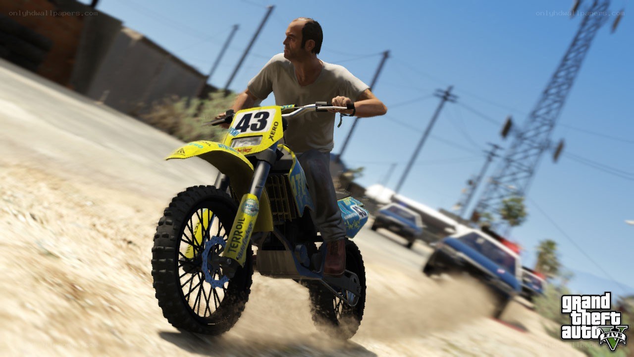 man riding dirt bike