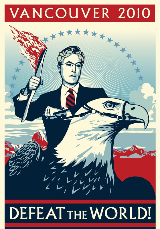 Man Riding Eagle — Red, Dramatic