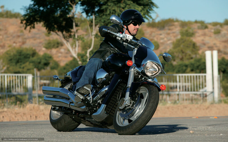 Man Riding Motorcycle — Black, Active