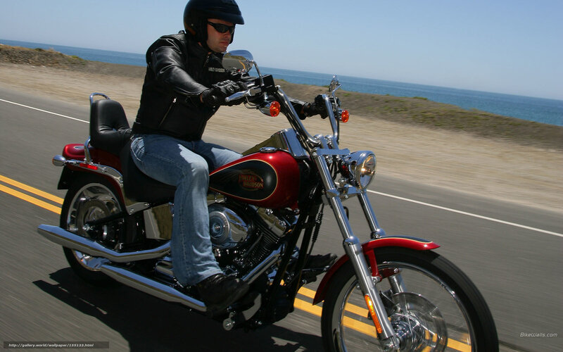 Man Riding Motorcycle — Red, Active