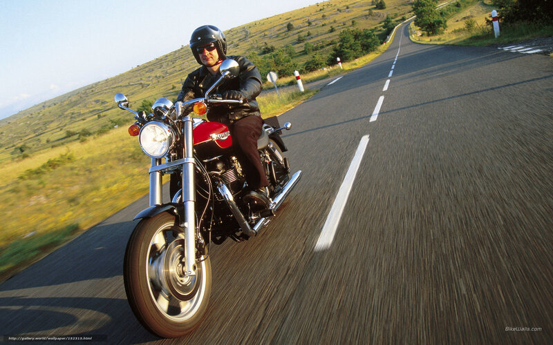 Man Riding Motorcycle — Red, Dynamic