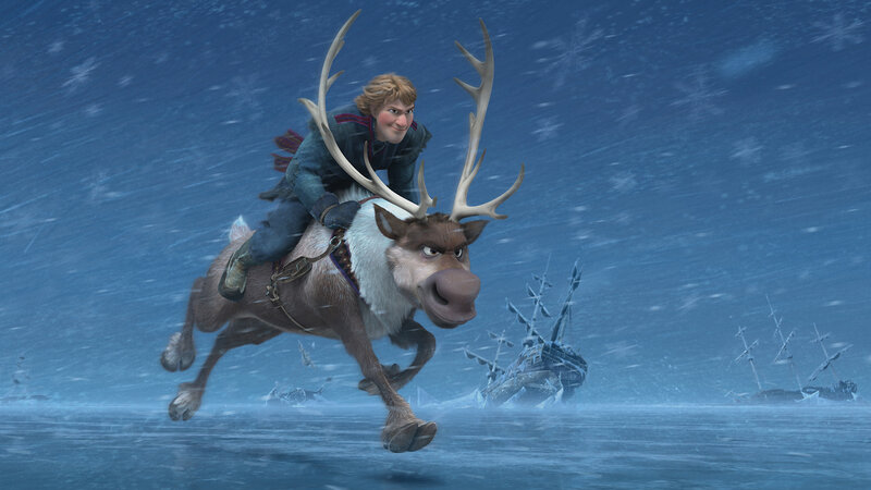 Man Riding Reindeer