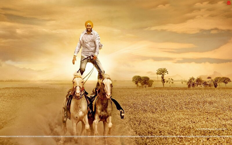 Man Riding Two Horses