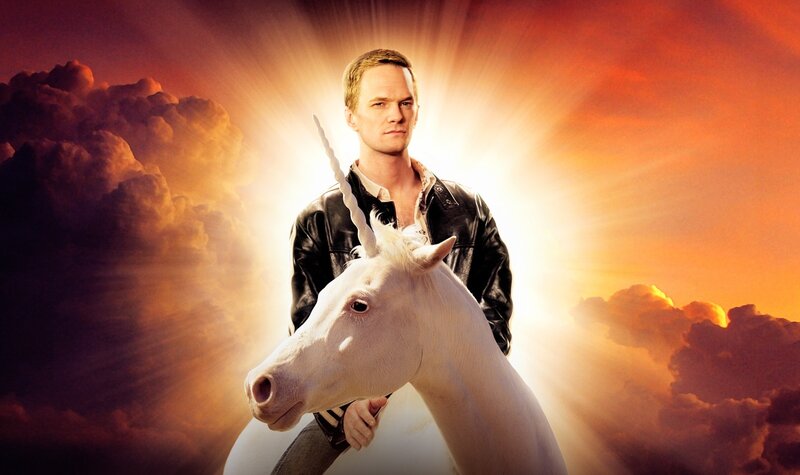 Man Riding Unicorn — Orange, Dramatic
