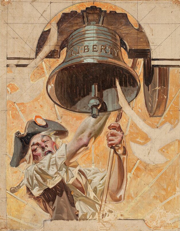 Man Ringing Liberty Bell