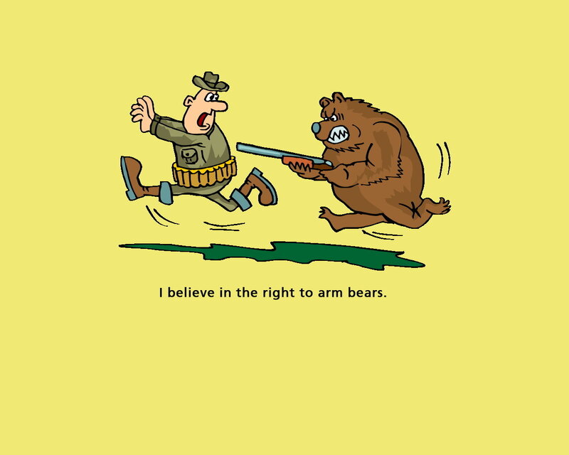 Man running from bear