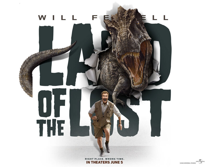 Man Running from Dinosaur — White