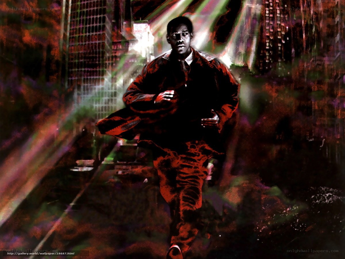 man running in city
