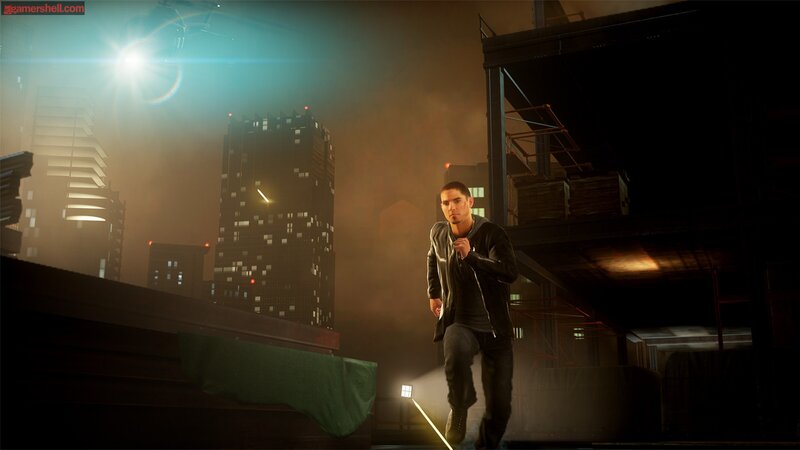 Man Running on Rooftop