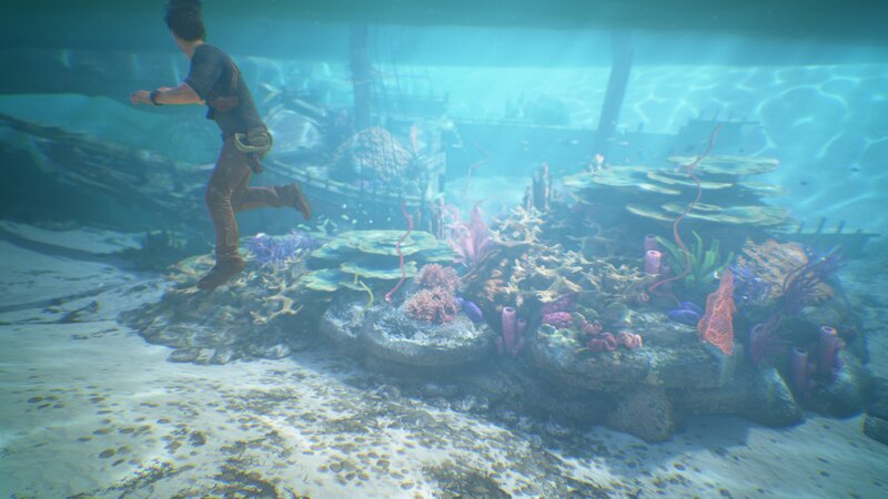 Man Running Underwater