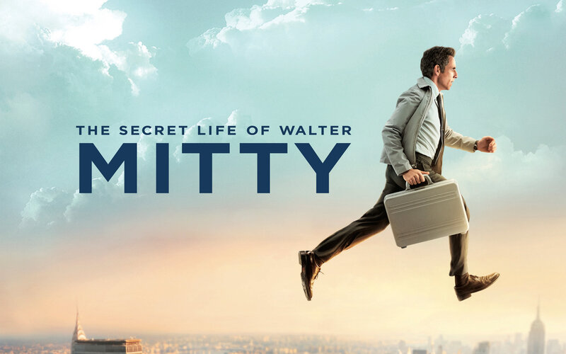 Man Running with Briefcase — Blue