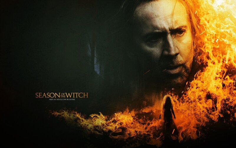 Man's Face in Flames — Black